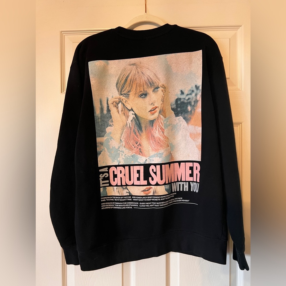 Official Taylor Swift Merch. “It’s a cruel summer with you crewneck” size L